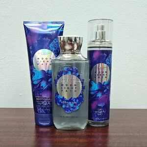 Bath & Body Works MOON LIGHT PATH 3 Piece Body Care Bundle Set